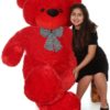 5.25ft Personalized Giant Teddy Bear In Red