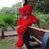 6.5ft Life Size Teddy & Hugs Giant Teddy Bear Red