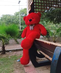 6.5ft Life Size Teddy & Hugs Giant Teddy Bear Red