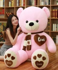 Pink High Quality Big Gift Teddy Bear 4.5ft Soft And huggable