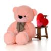 5.25ft Personalized Giant Teddy Bear In Pink