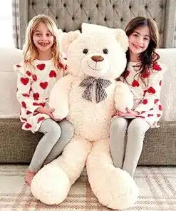 2.5ft Personalized Giant Teddy Bear In White