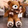 Dark Brown New High Teddy Bear With Mufler Stuffed Bear Plush Toys Doll Pillow Kids Lovers Birthday Baby Gift