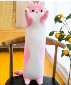 Pink Plush Cat 2.5ft