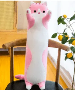 Pink Plush Cat 2.5ft