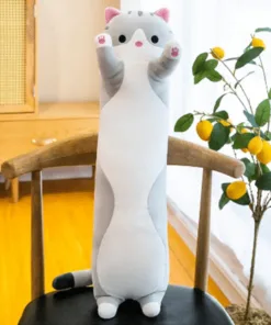 Grey Plush Cat Doll 3.5ft