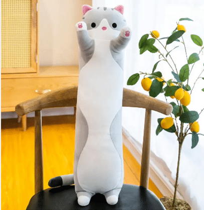 Grey Plush Cat Doll 3.5ft
