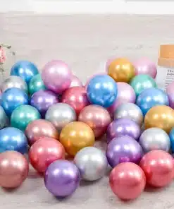 Chrome, Metallic, Shiny Latex Balloons 5" Inch - Single color 50 Pcs
