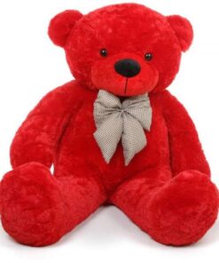 4.25ft Personalized Giant Teddy Bear In Red
