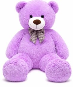6.5ft Life Size Teddy & Hugs Giant Teddy Bear Purple
