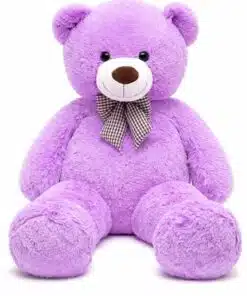 6.5ft Life Size Teddy & Hugs Giant Teddy Bear Purple